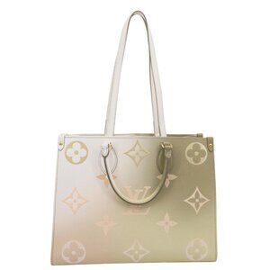 Louis Vuitton  Onthego MM Giant Monogram Canvas Tote Bag Sunset Khaki